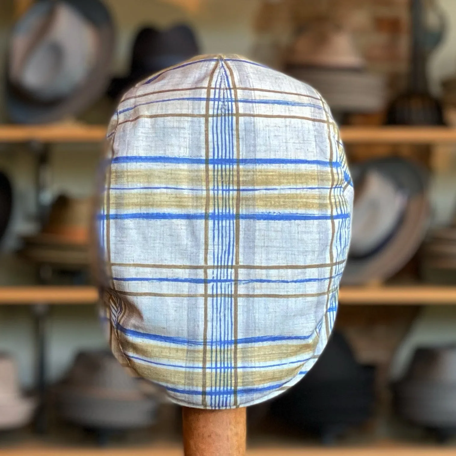 Natural Plaid Frankie Flat Cap