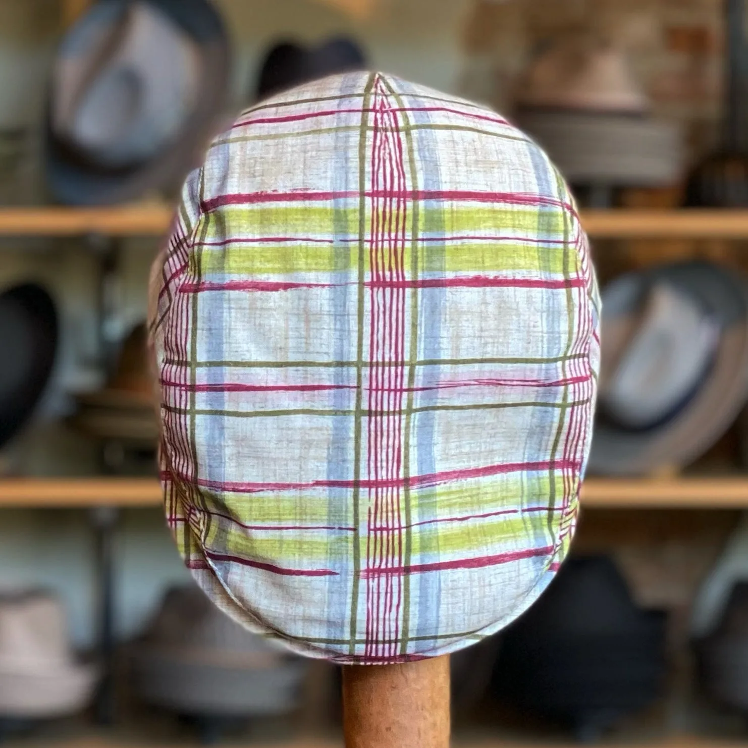 Natural Plaid Frankie Flat Cap