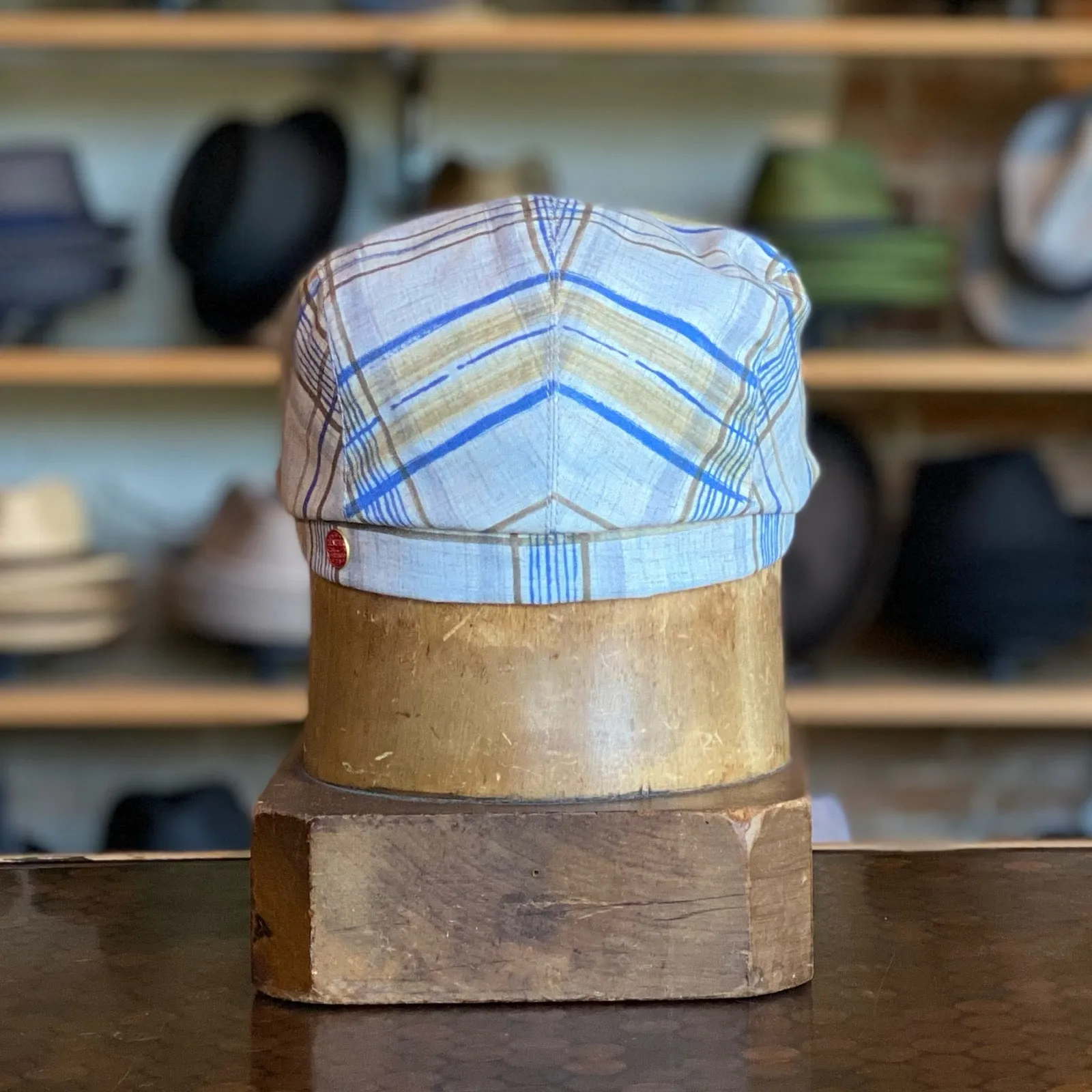 Natural Plaid Frankie Flat Cap