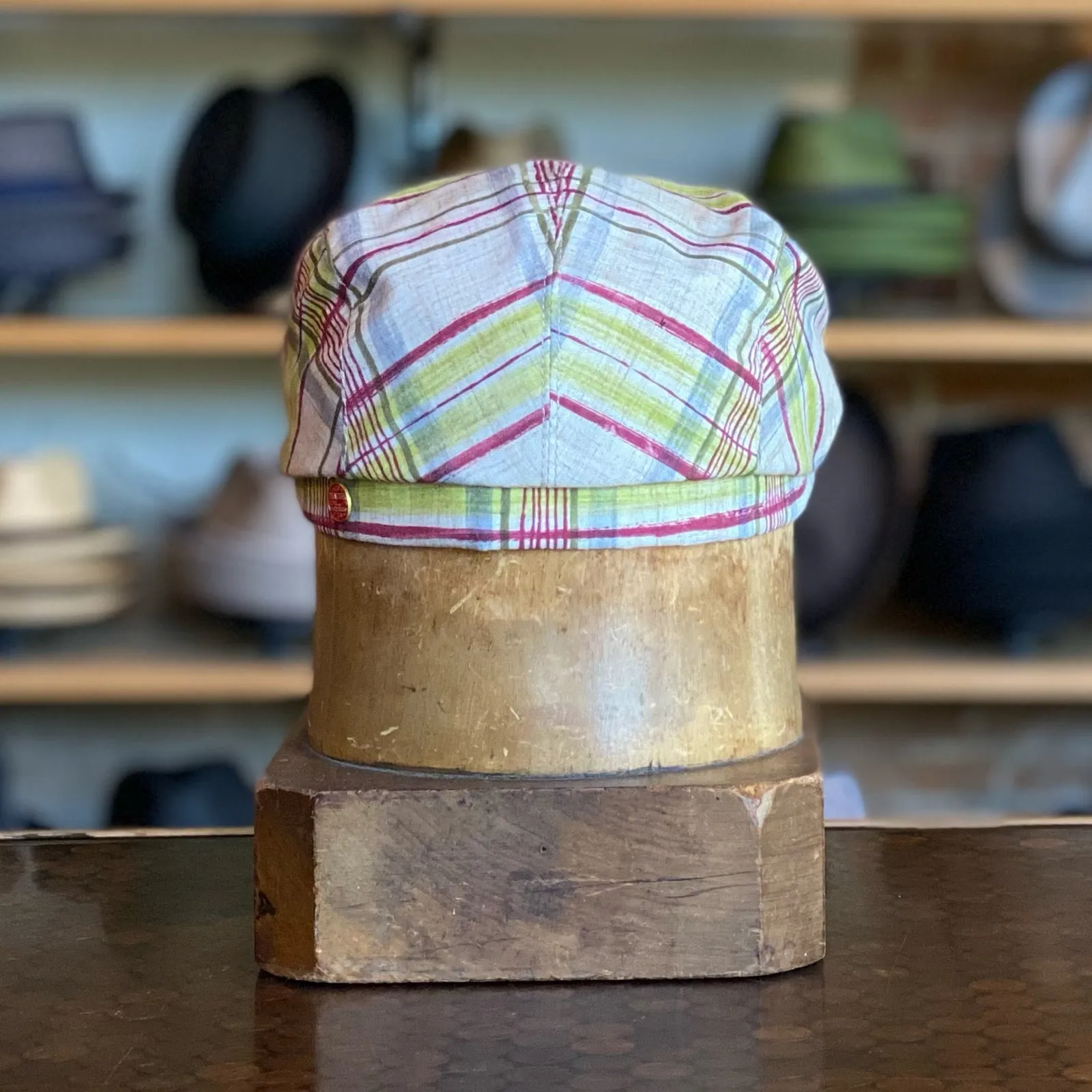 Natural Plaid Frankie Flat Cap