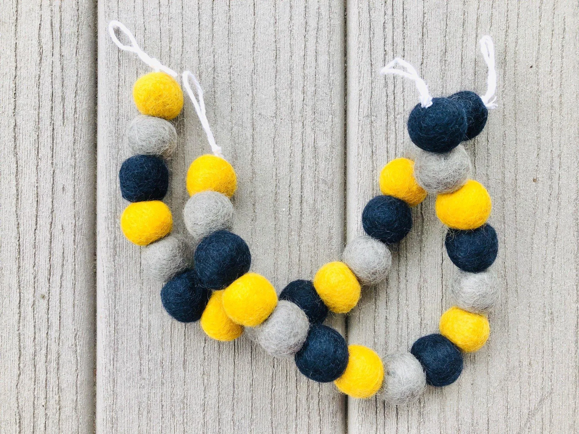 Navy & Gold Curtain Ties