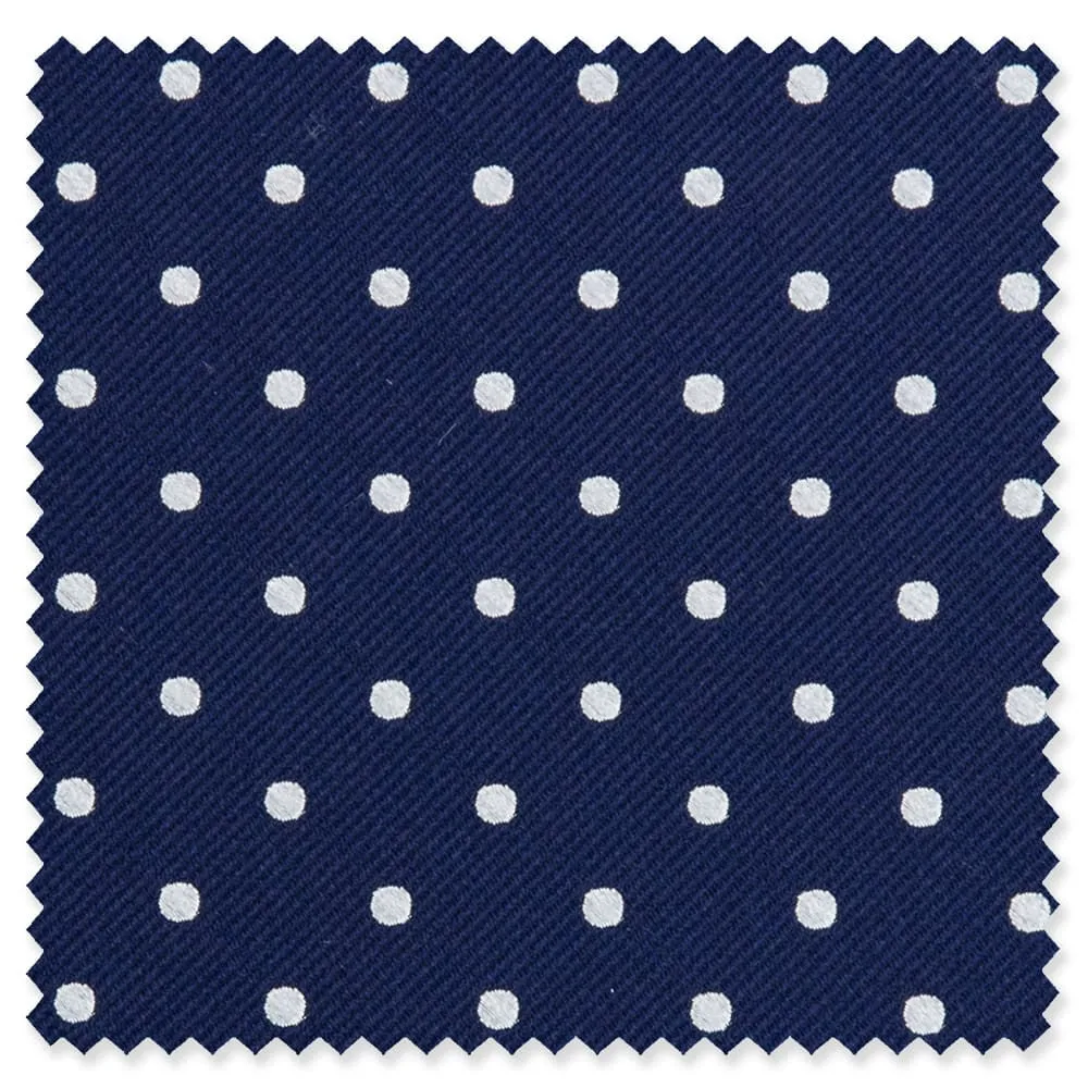 Navy Twill Dot