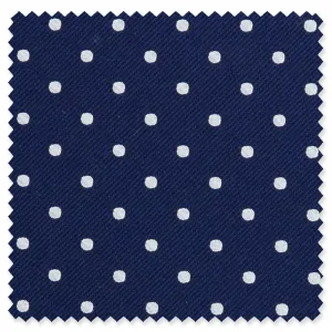 Navy Twill Dot
