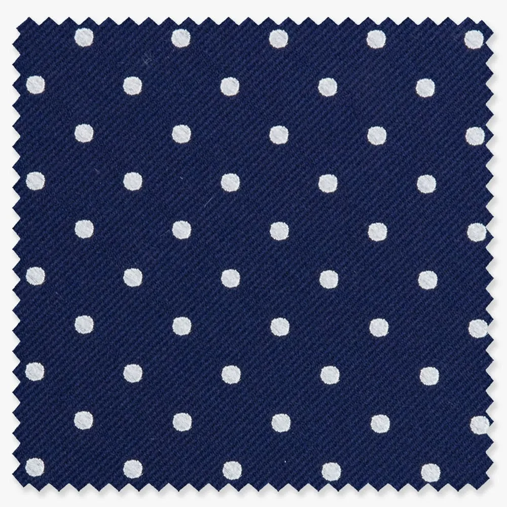 Navy Twill Dot