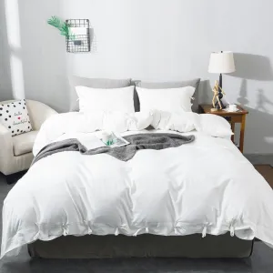 New Wayfair item! Beautiful Cladine Duvet Cover Set by Latitude Run in White! Sz Twin! Retails $125 
