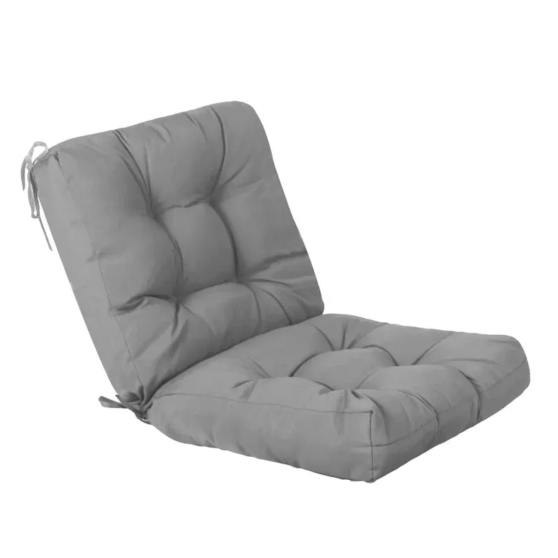 New Wayfair Item! Ebern Designs Outdoor Seat/Back Chair Cushion Tufted Pillow,Spring/Summers seasonal Replacement Cushion in grey! Retails $122  winner can buy up to 3 more at winning bid!