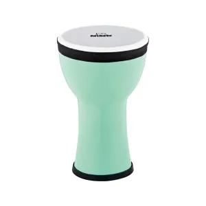 NINO Percussion NINO-EMDJ-SF 6inch Elements Mini Djembe, Plastic Head, Sea Foam