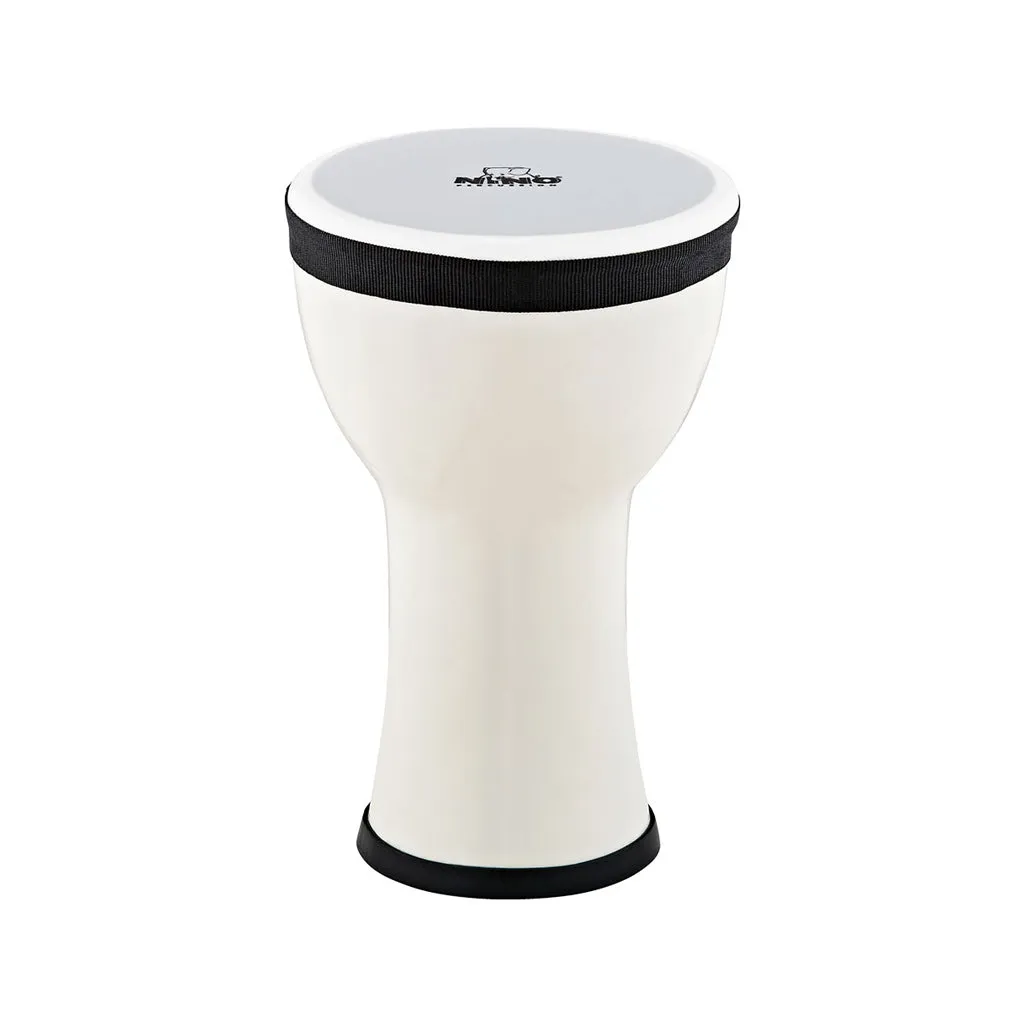 NINO Percussion NINO-EMDJ-SN 6inch Elements Mini Djembe, Plastic Head, Snow