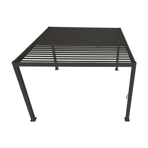 Nova Titan 3m x3m Square Aluminium Pergola New Model - Grey