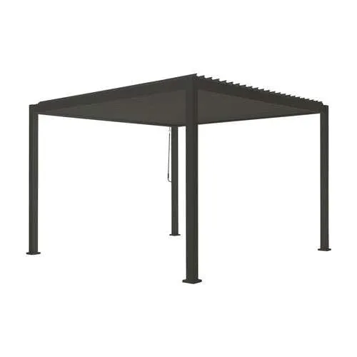 Nova Titan 3m x3m Square Aluminium Pergola New Model - Grey