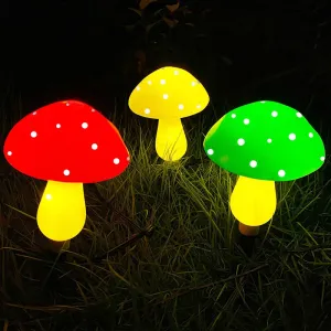 Outdoor Solar Garden Mushroom Lights