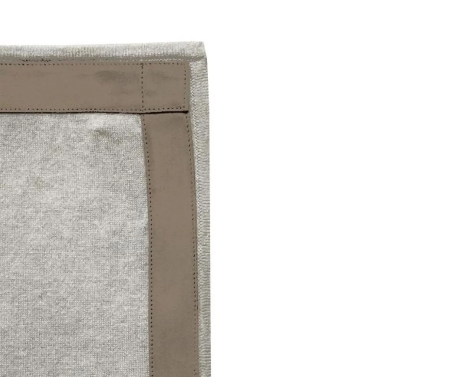 Palermo Cashmere Throw w/ Suede - Pearl