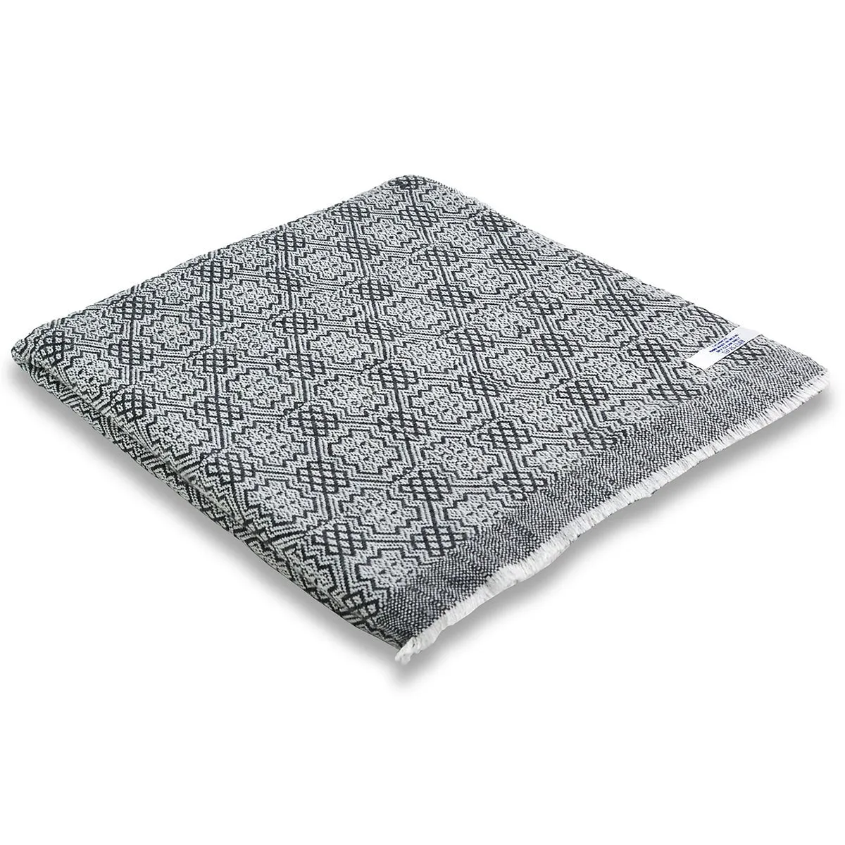 Patterned Design Natural Cashmere Blanket