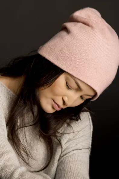 Paychi Guh Cashmere Slouchy Beanie