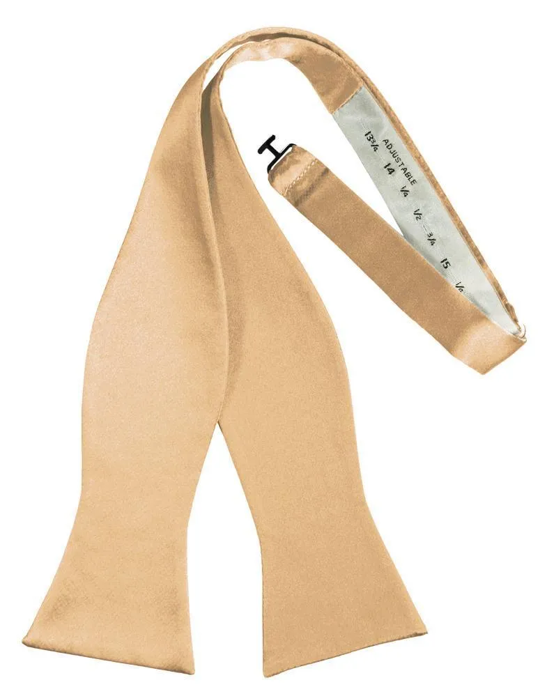 Peach Luxury Satin Bow Tie