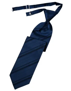 Peacock Striped Satin Kids Necktie