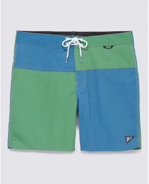 PILGRIM BLOCKED 17" BOARDSHORTS - MIDNIGHT/FAIRWAY