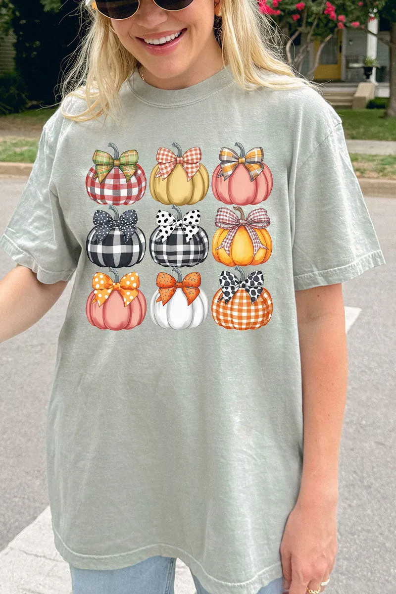 Plaid About Pumpkins Comfort Colors Adult Ring-Spun Cotton Tee
