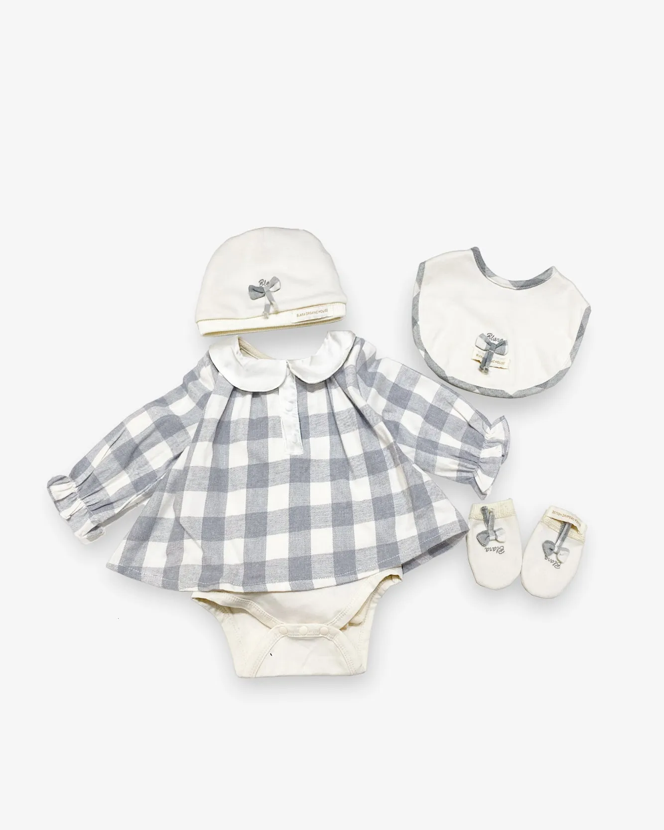 Plaid Baby Bundle - Everything Plaid (Pack of 4, For Girl Babies)