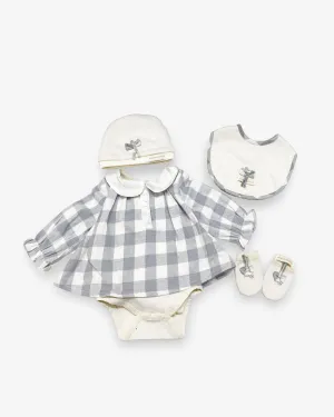 Plaid Baby Bundle - Everything Plaid (Pack of 4, For Girl Babies)