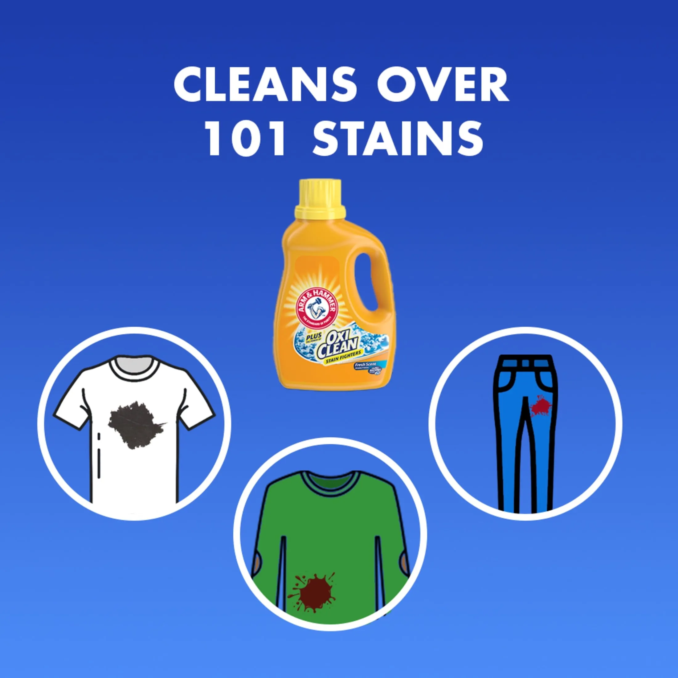 plus Oxiclean Fresh Scent, 75 Loads Liquid Laundry Detergent, 131.25 Fl Oz