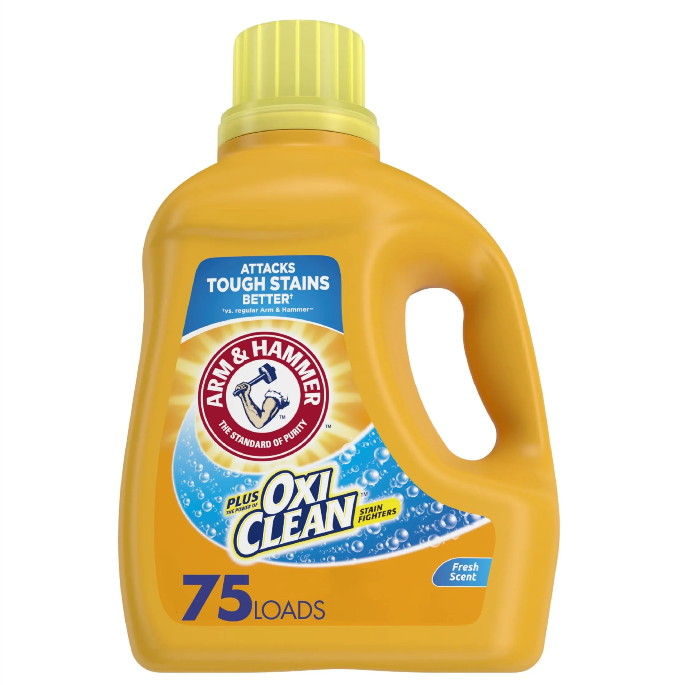 plus Oxiclean Fresh Scent, 75 Loads Liquid Laundry Detergent, 131.25 Fl Oz