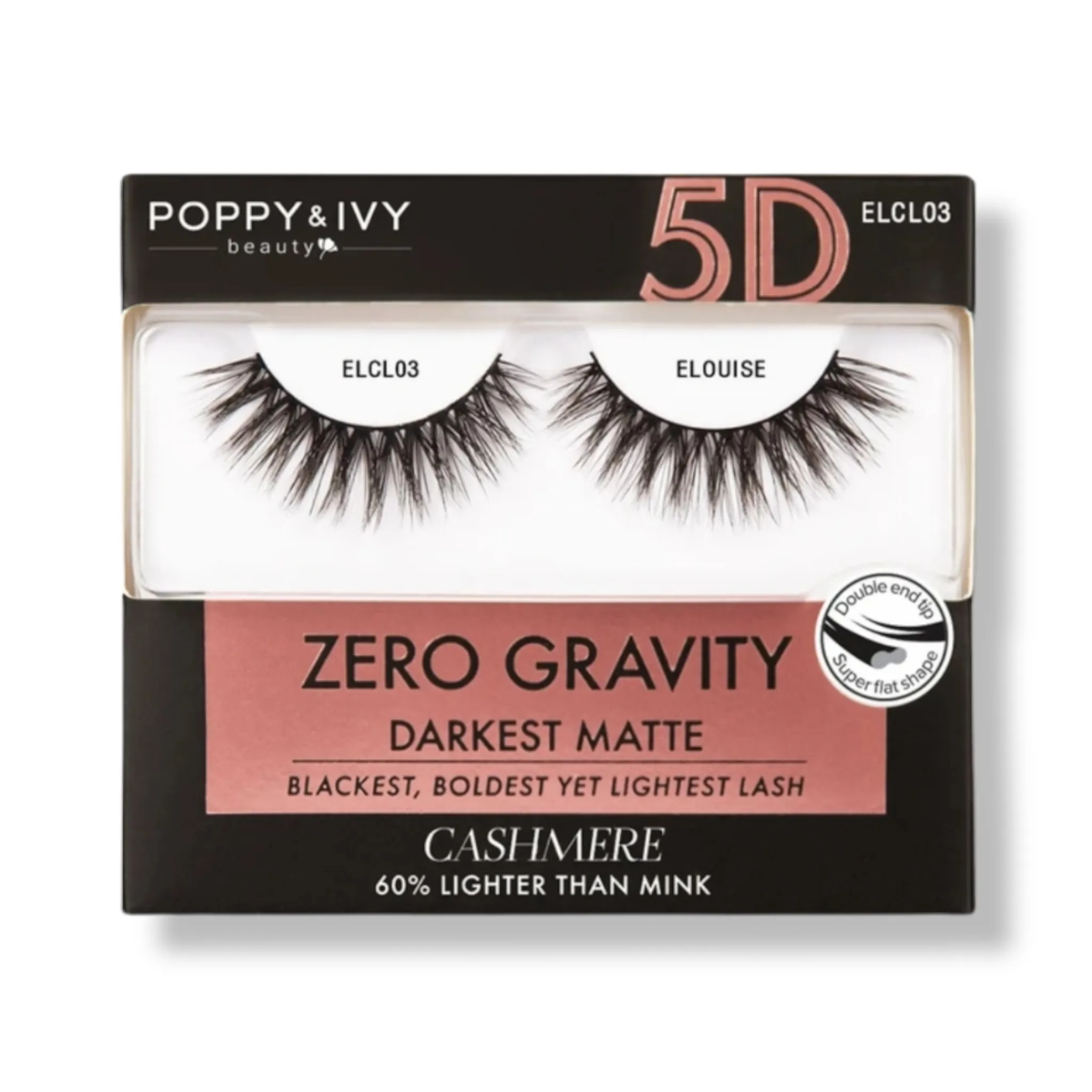 Poppy & Ivy Zero Gravity 5D Cashmere Lashes (Darkest Matte)