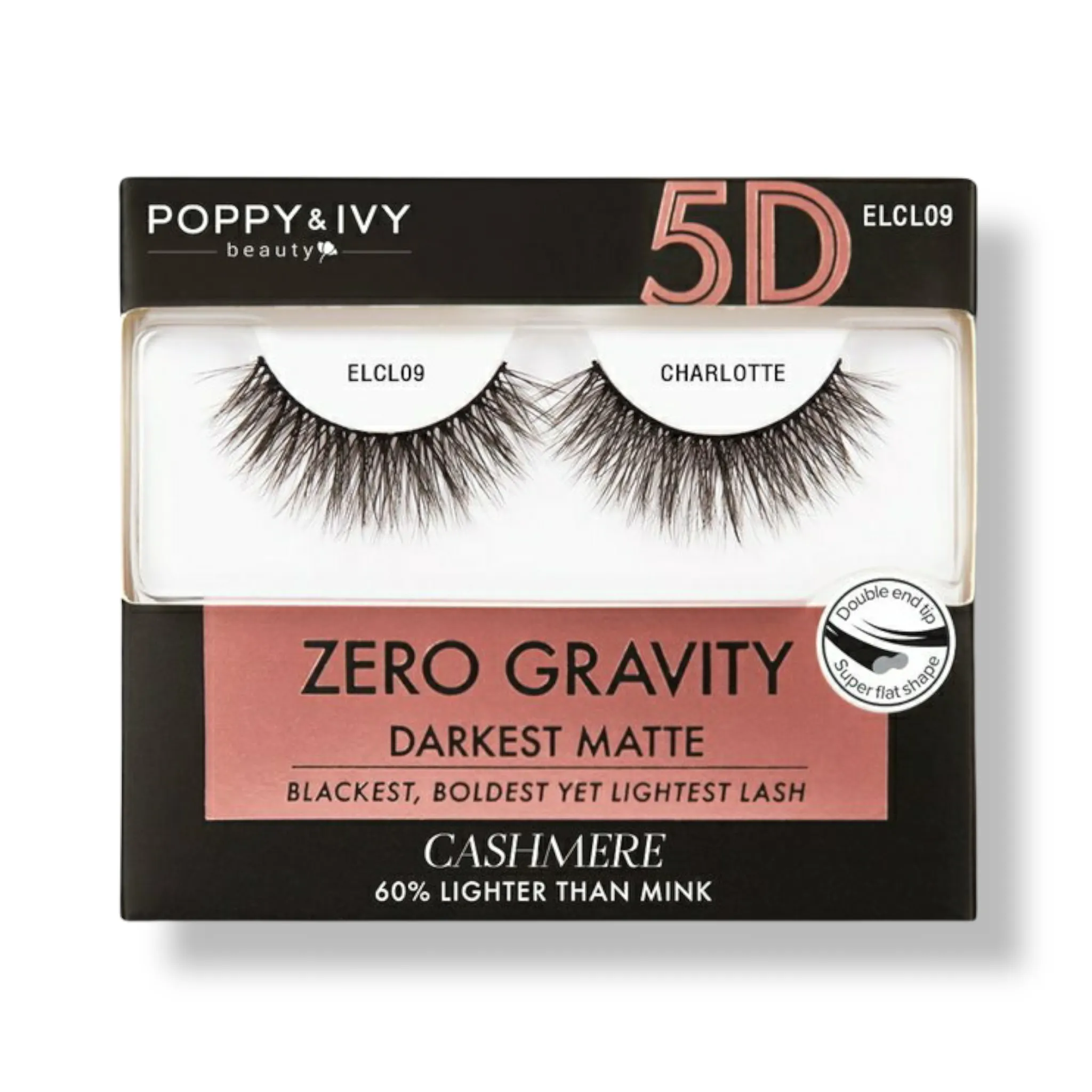 Poppy & Ivy Zero Gravity 5D Cashmere Lashes (Darkest Matte)