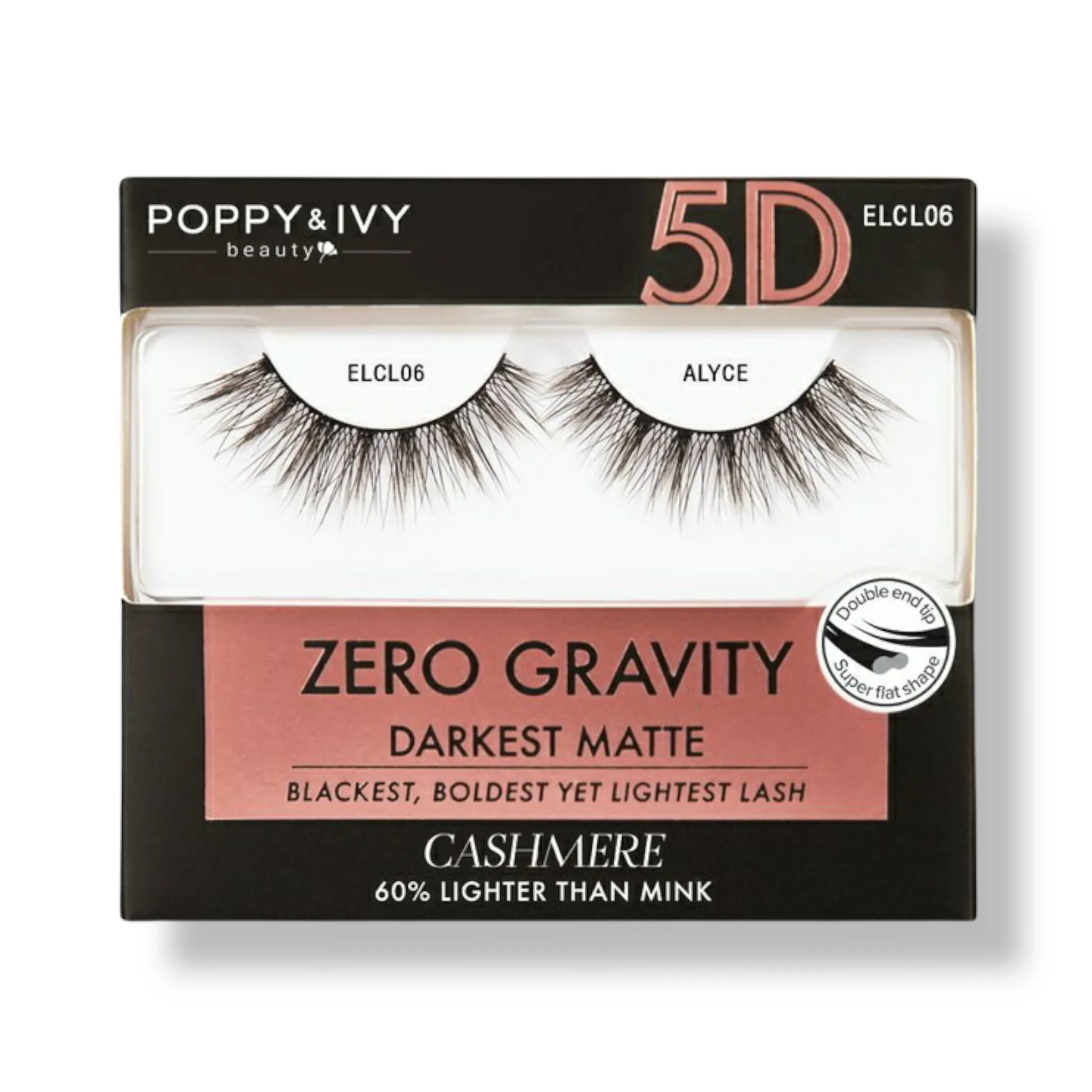 Poppy & Ivy Zero Gravity 5D Cashmere Lashes (Darkest Matte)