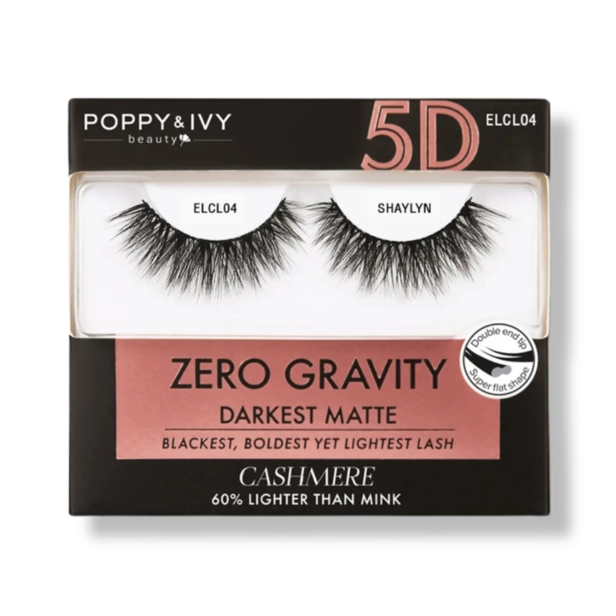 Poppy & Ivy Zero Gravity 5D Cashmere Lashes (Darkest Matte)