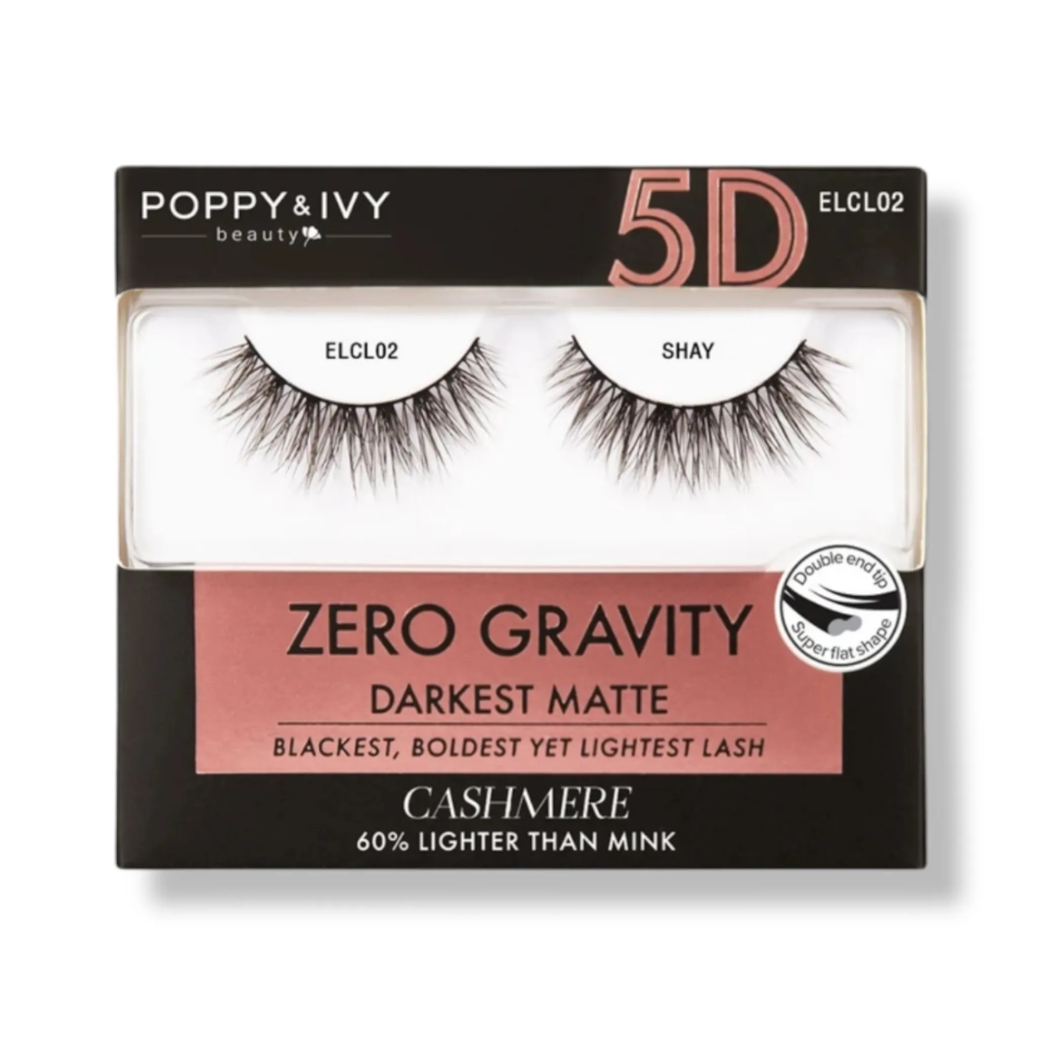 Poppy & Ivy Zero Gravity 5D Cashmere Lashes (Darkest Matte)