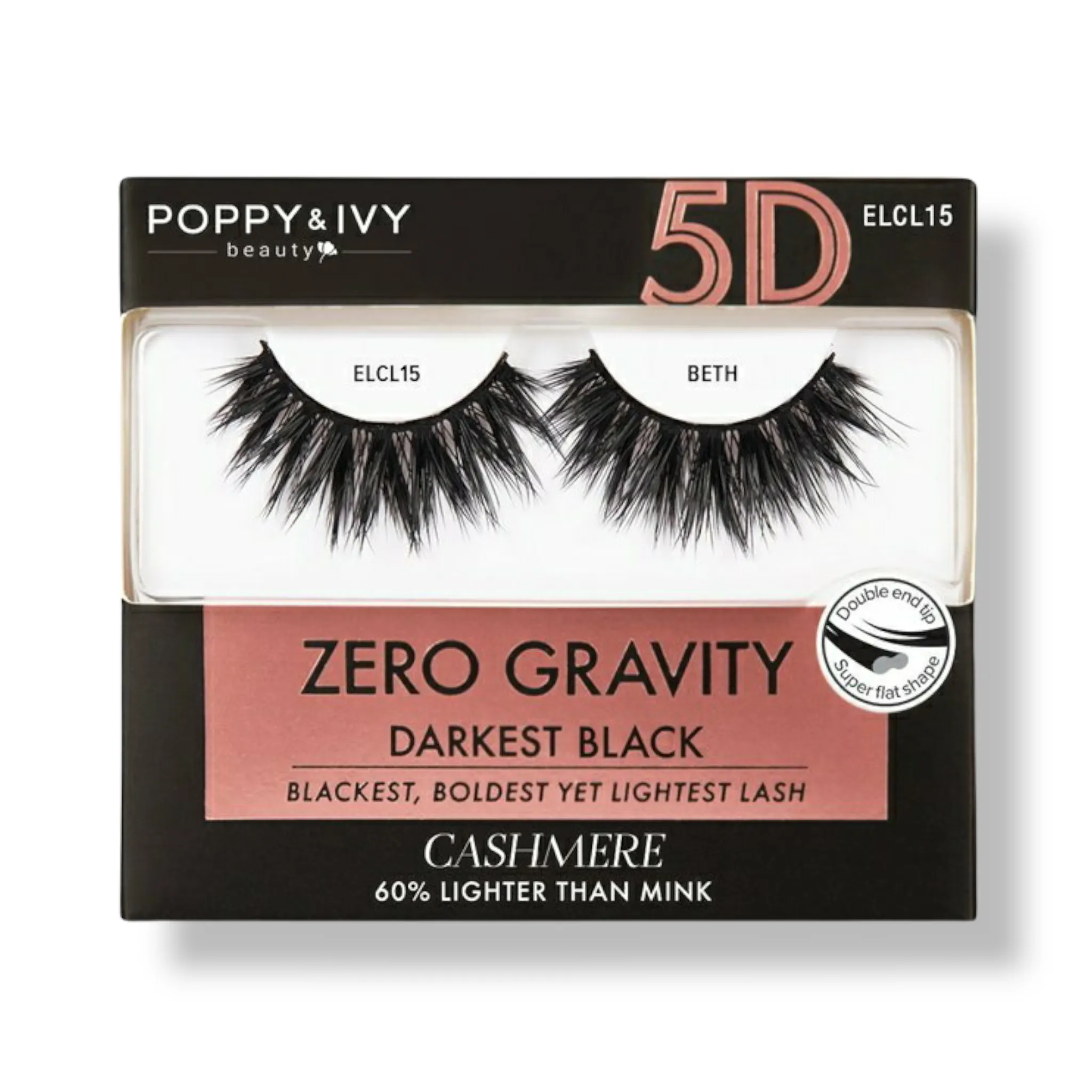 Poppy & Ivy Zero Gravity 5D Cashmere Lashes (Darkest Matte)