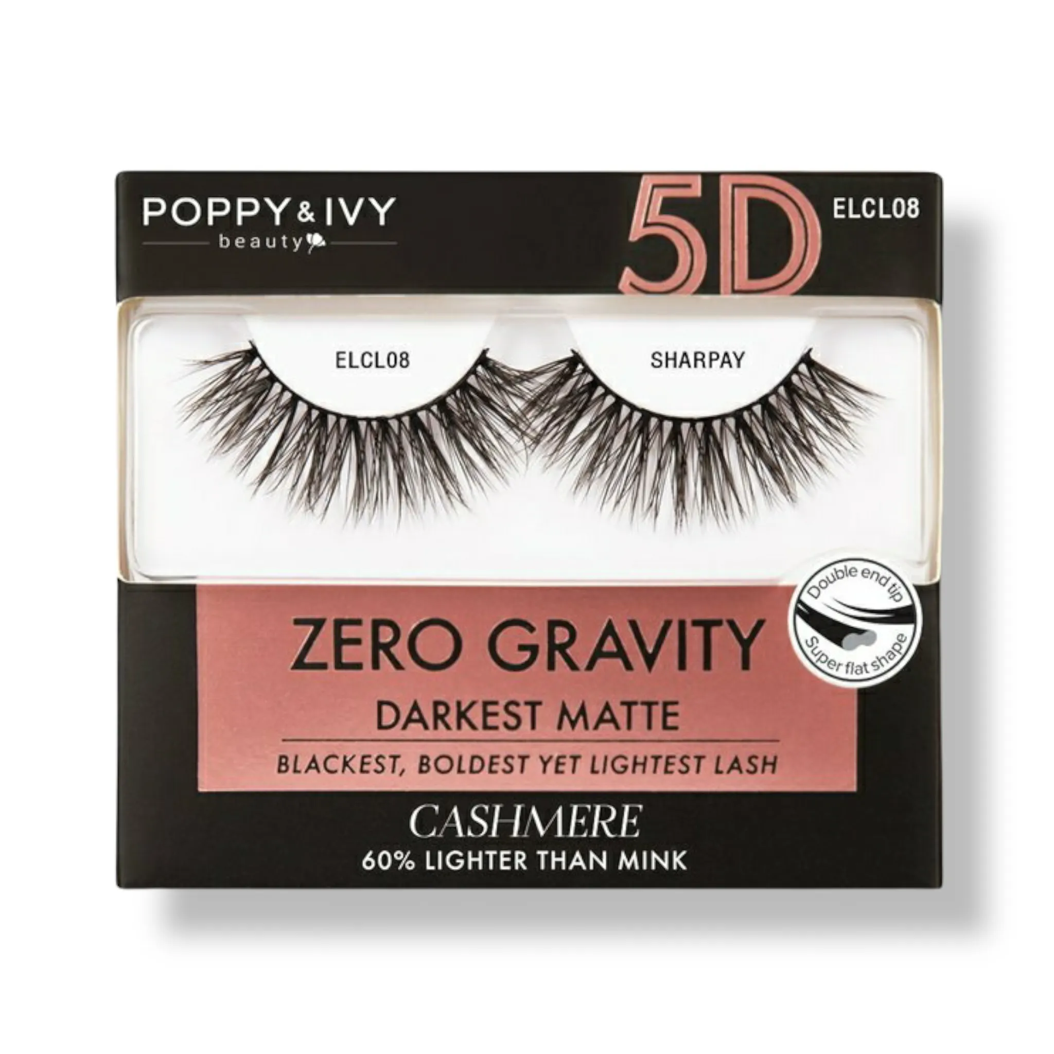 Poppy & Ivy Zero Gravity 5D Cashmere Lashes (Darkest Matte)