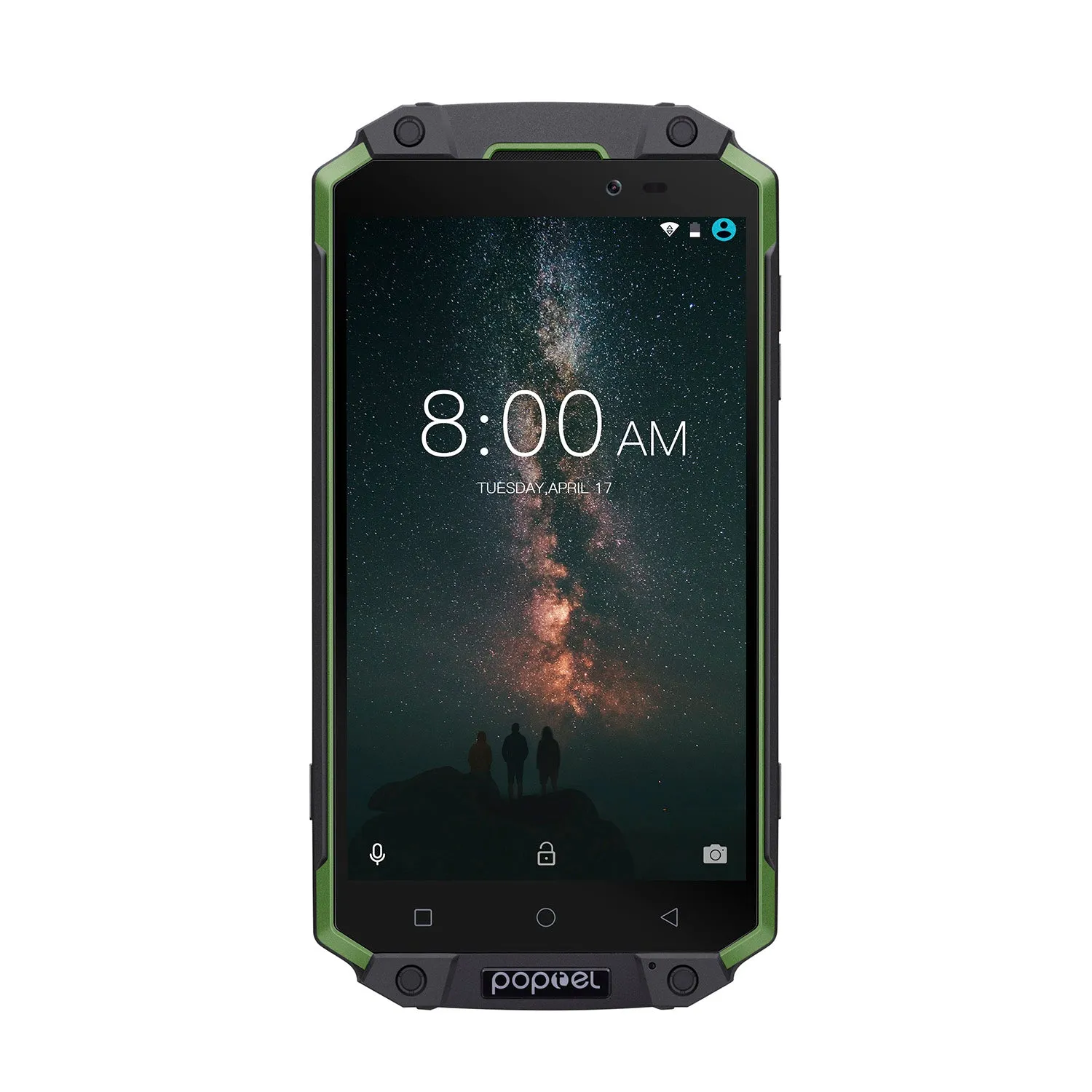 POPTEL P9000 MAX 5.5 Inch Dustproof Shockproof Waterproof Smart Phone Green