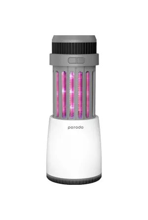 Porodo LifeStyle Outdoor 5W Lamp with Mosquito Zapper - Black/Grey