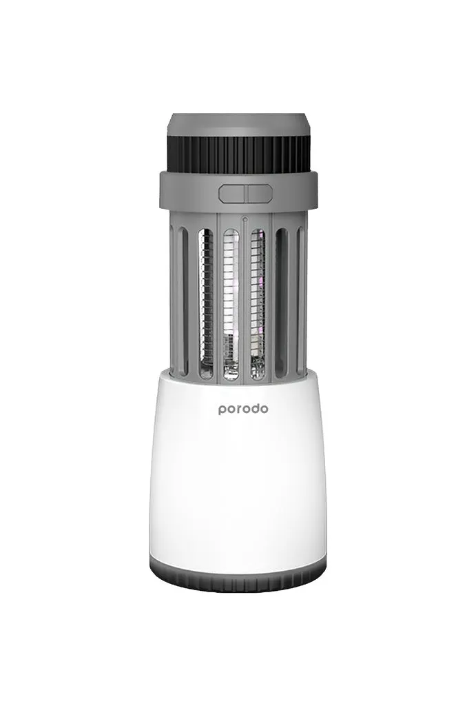 Porodo LifeStyle Outdoor 5W Lamp with Mosquito Zapper - Black/Grey
