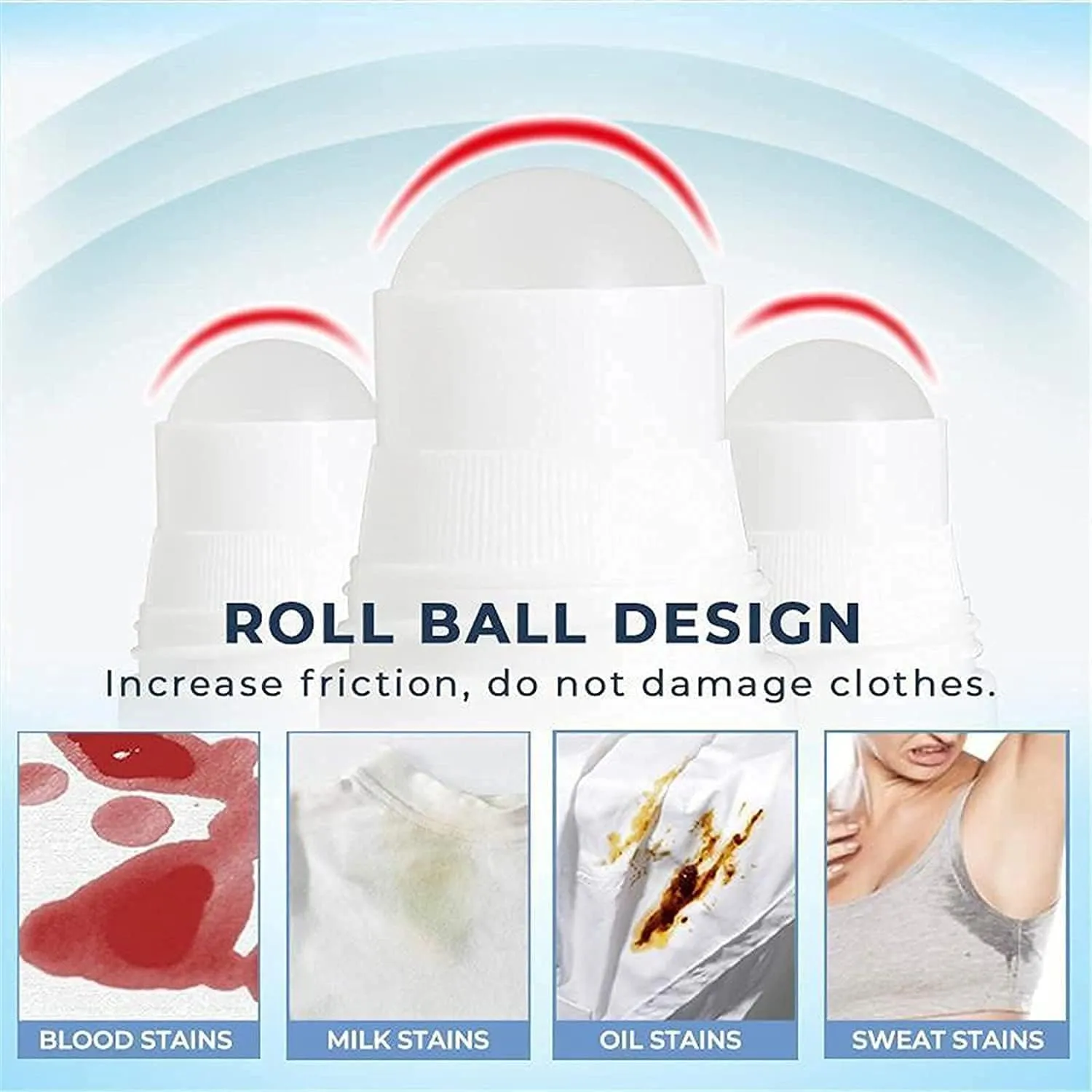 Portable clothes stain remover ball