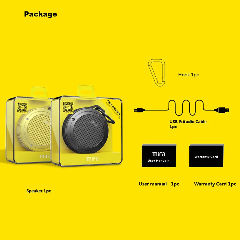 Portable outdoor speaker w/ clip