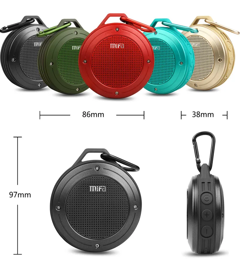 Portable outdoor speaker w/ clip