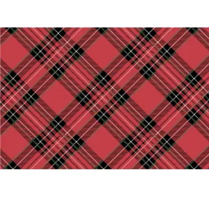 RED PLAID PLACEMAT 24PK