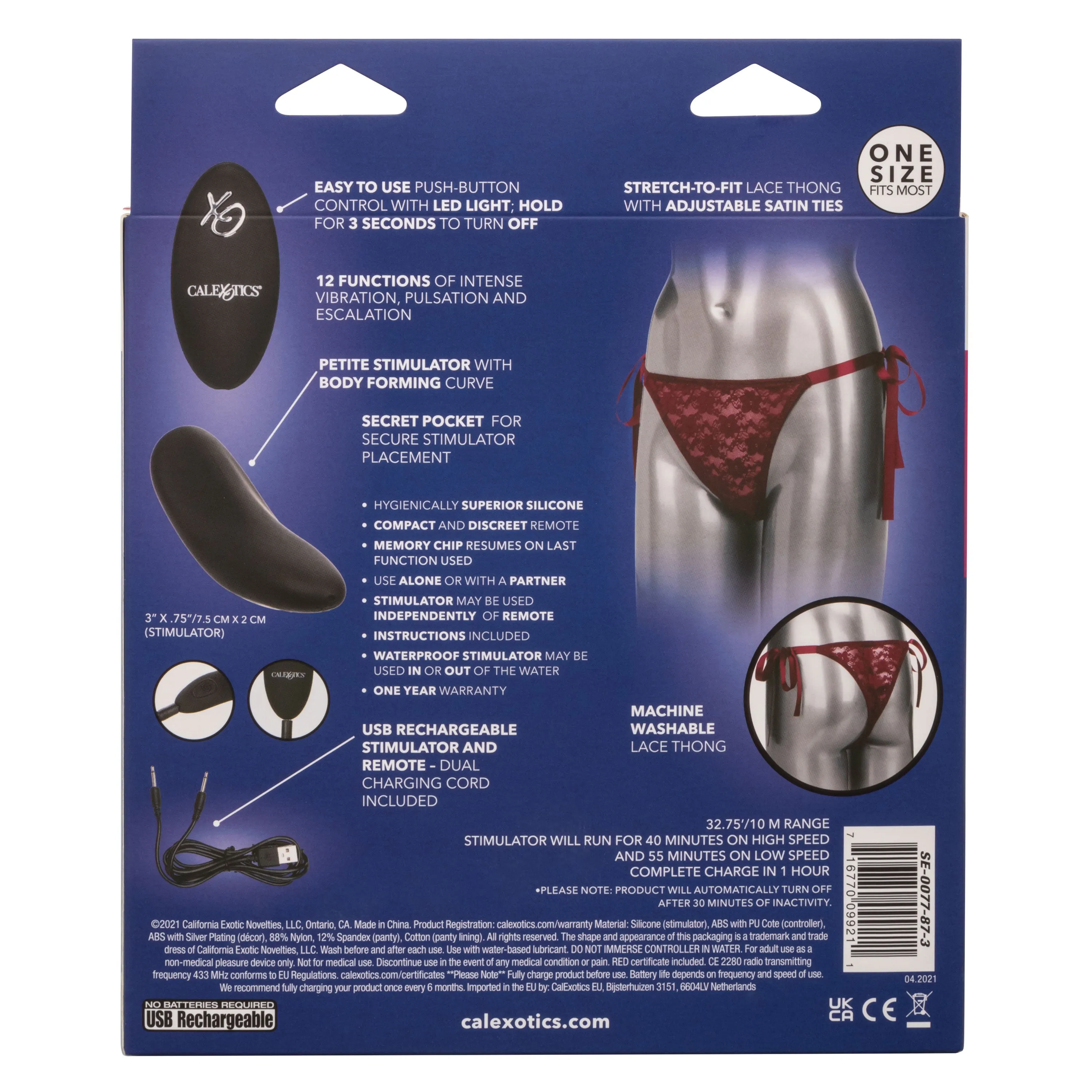 Remote Control Lace Thong Set - Burgundy: Intimate Adventures, Anytime, Anywhere