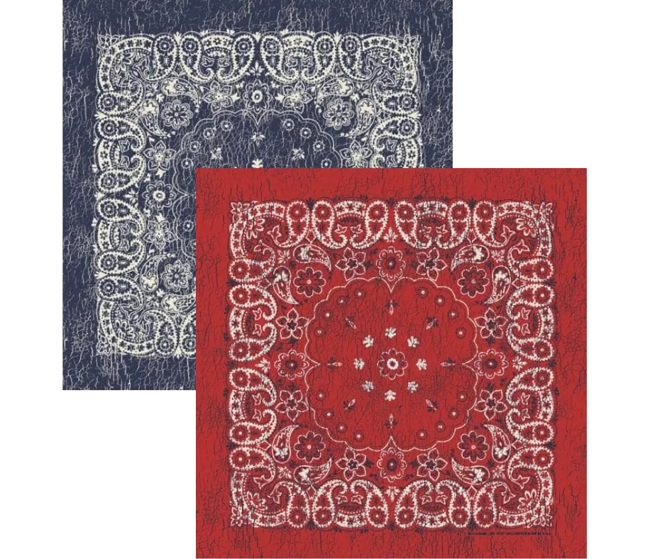Rustic Paisley Bandanas