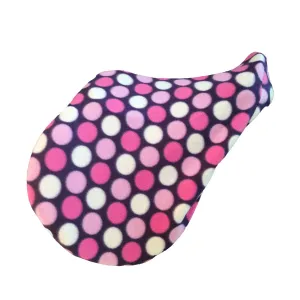 Saddle Cover Purple Dots