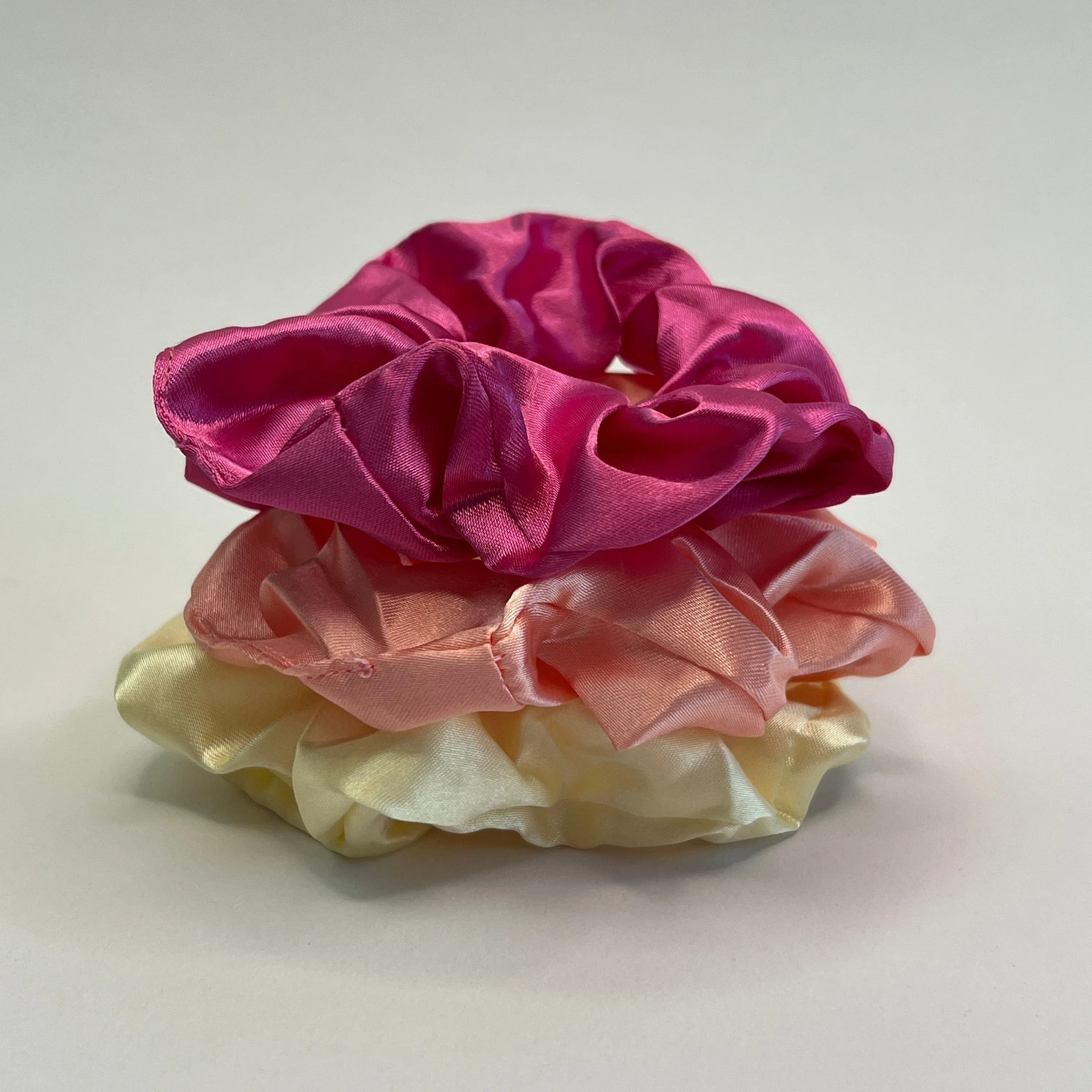 Satin Scrunchies 3-Pack: No-Tug, Frizz Free