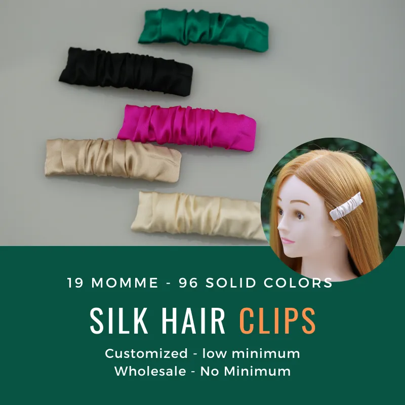 Silk Hair Clips Custom Wholesale