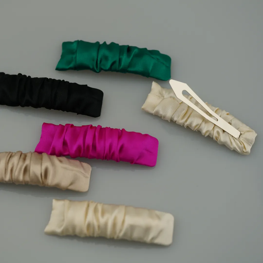 Silk Hair Clips Custom Wholesale