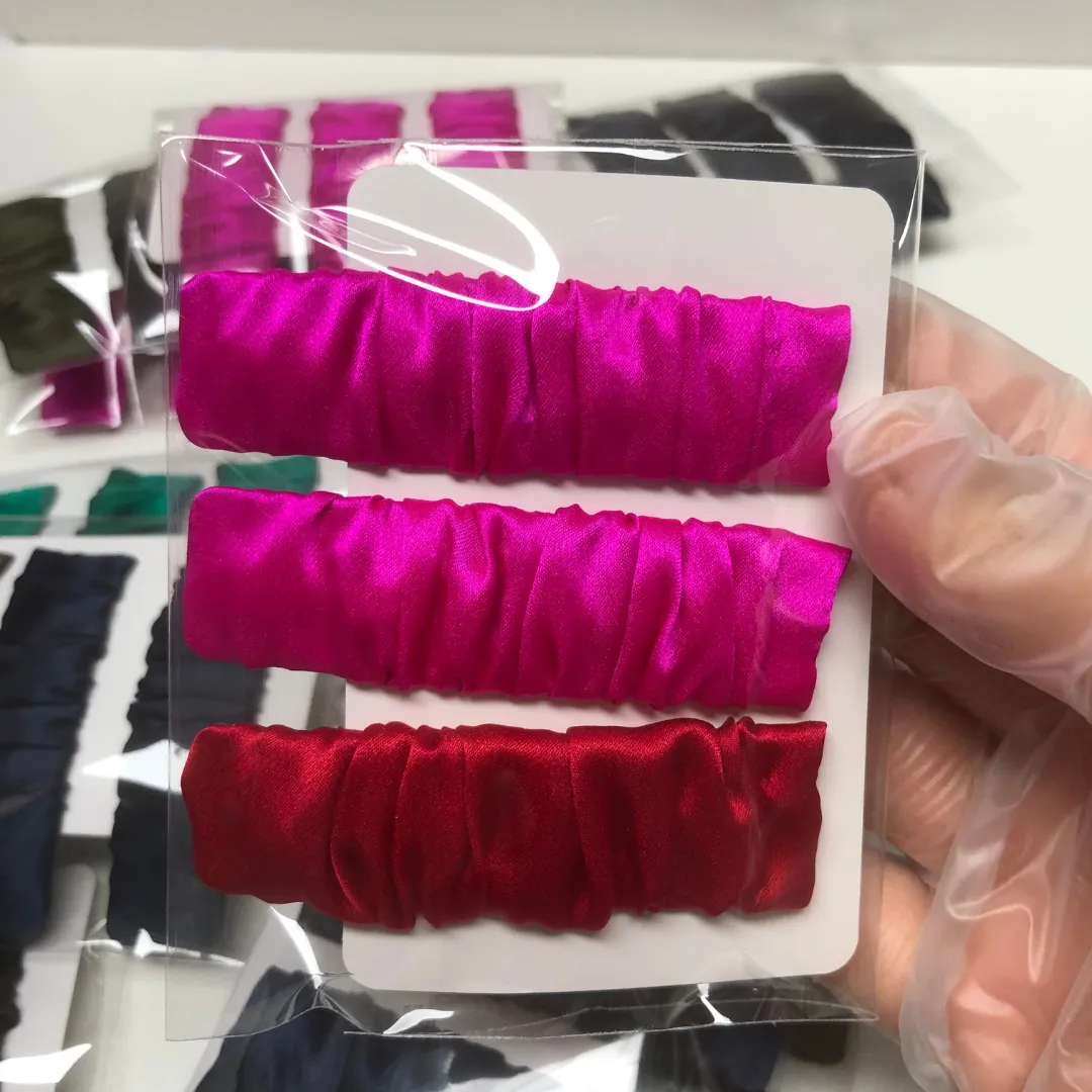 Silk Hair Clips Custom Wholesale