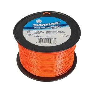 Silverline 2mm X 377M Heavy Duty Replacement Nylon Cord Strimmer Line 427692