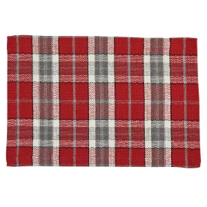 Sketchbook Snowman Plaid Placemat (Set of 4)