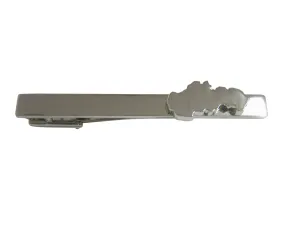 Slovakia Map Shape Pendant Square Tie Clip